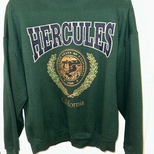 Fruit of the Loom Dark Green Crewneck Sweater